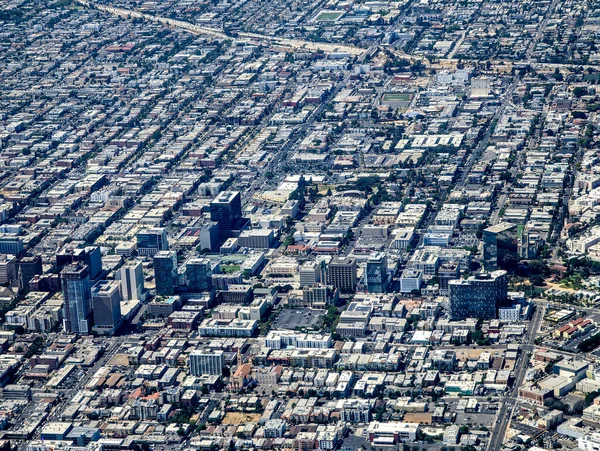 Vistas Aéreas Los Angeles Desde Avión —  Fotos de Stock