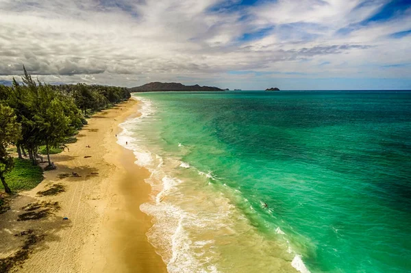 Waimanalo Praia Oahu Hawaii Local Férias — Fotografia de Stock