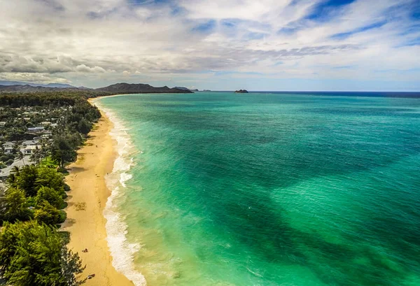 Waimanalo Beach Oahu Hawaii Ferienort — Stockfoto