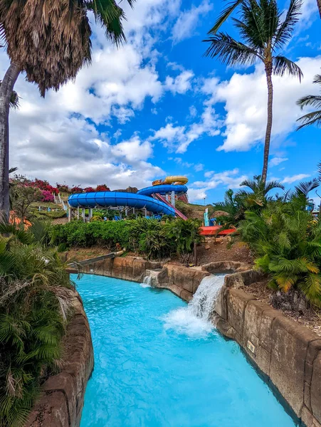 Parque Aquático Diversões Oahu Hawaii — Fotografia de Stock