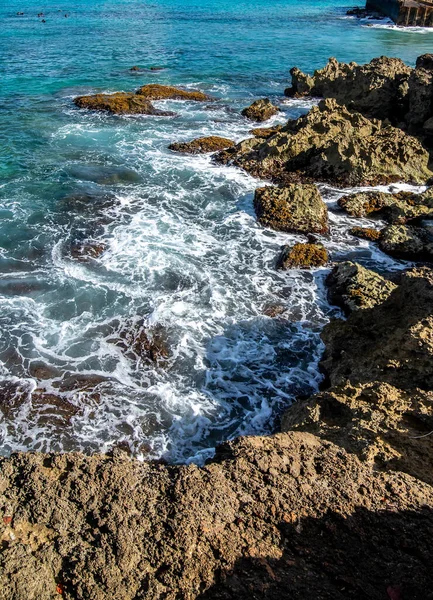 Overlook Pacific Ocean Scenic Electric Beach West Coast Oahu Island — Stock Photo, Image