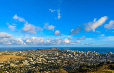  Tantalus 'tan Waikiki ve Honolulu Oahu' ya Bakış