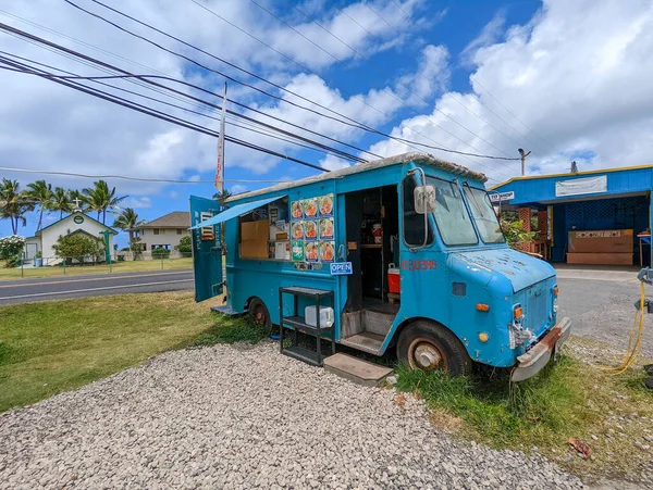 Migliore Piatto Gamberetti Giovannis Gamberetti Camion Oahu Hawaii — Foto Stock