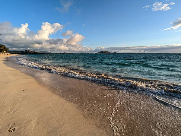 Nascer Sol Ove Lanikai Praia Oahu Hawaii — Fotografia de Stock