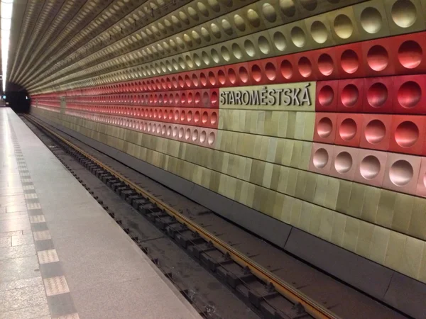 Prágai metró — Stock Fotó