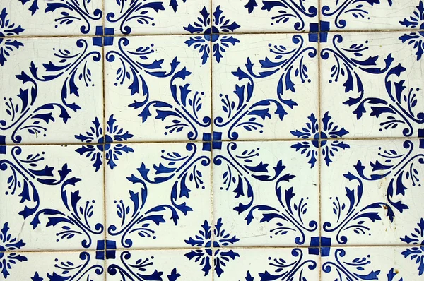 Detail of some typical portuguese tiles — Stock Photo, Image