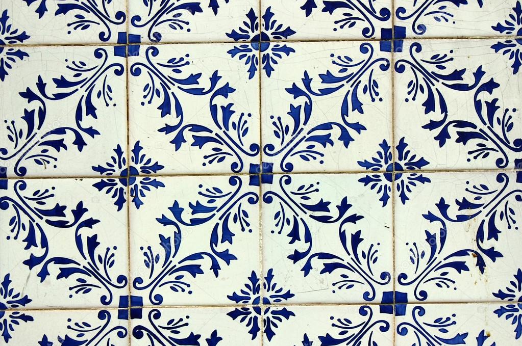 Detail of some typical portuguese tiles