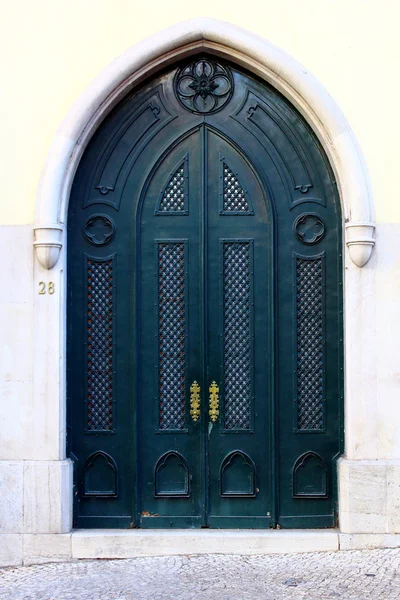 Detalhe de uma porta velha — Fotografia de Stock