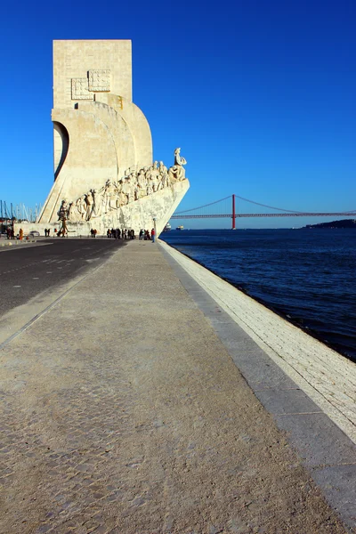 Памятник португальским открытиям. Лиссабон — стоковое фото