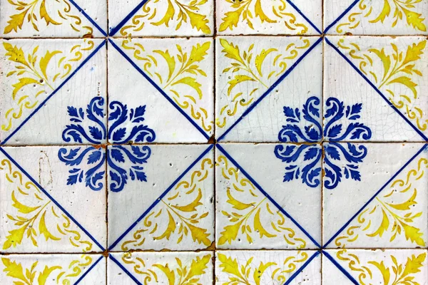 Detail of some typical portuguese tiles — Stock Photo, Image