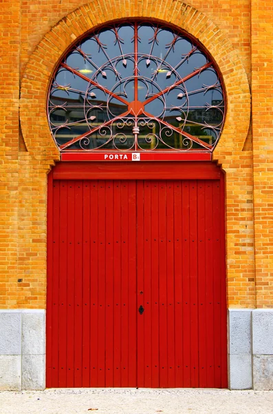 Detalhe de uma velha porta em Lisboa — Fotografia de Stock