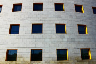 detay, modern bir bina, lisbon, Portekiz