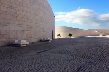 detay, modern bir bina, lisbon, Portekiz