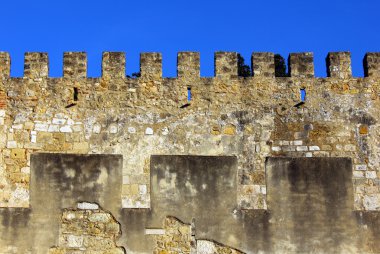Lizbon, Portekiz, saint george's castle detay