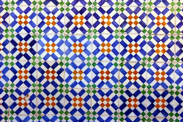 Detail of some typical portuguese tiles at Lisbon — Stock Photo, Image