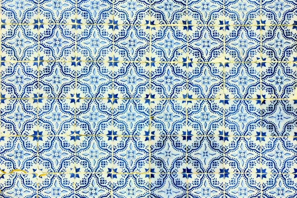 Detail of some typical portuguese tiles at Lisbon — Stock Photo, Image