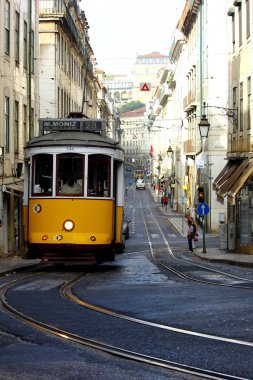 ünlü tramvay 28, lisbon, Portekiz