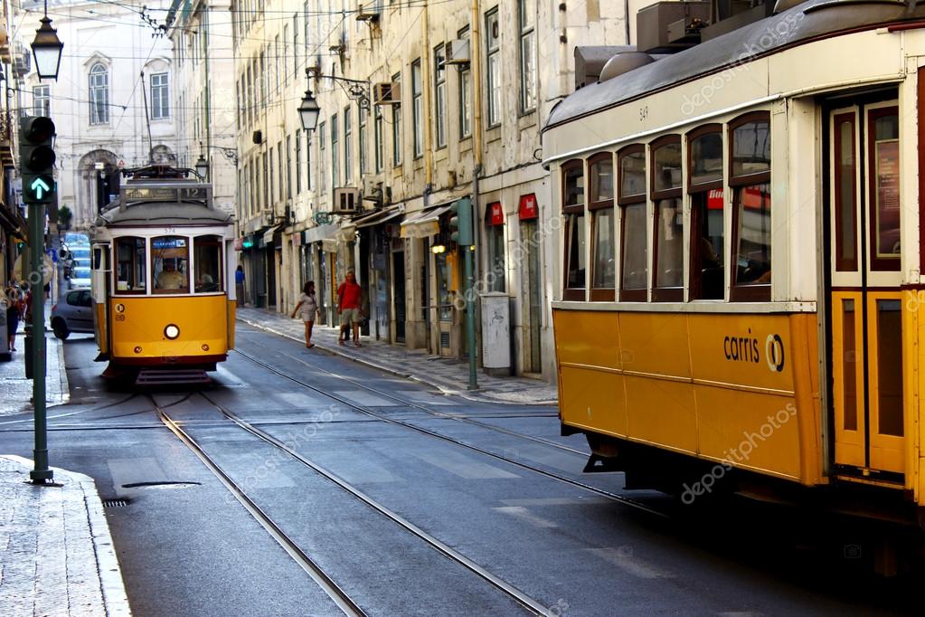 Famous Tram 28, Lisbon, Portugal — Stock Photo © tiagoladeira 13660317