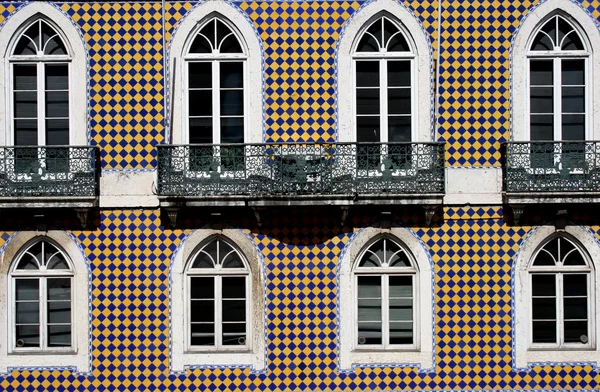 Oud gebouw, Lissabon, Portugal Stockafbeelding