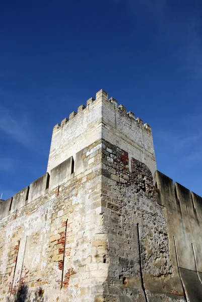 Detail van het kasteel van saint george in Lissabon, portugal — Stockfoto