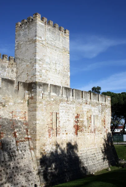 Dettaglio del Castello di San Giorgio a Lisbona, Portogallo — Foto Stock