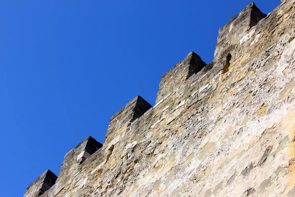 Detalj av slottet saint george i Lissabon, portugal — Stockfoto