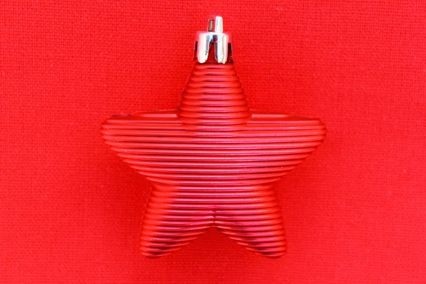 Red Christmas Star — Stock Photo, Image