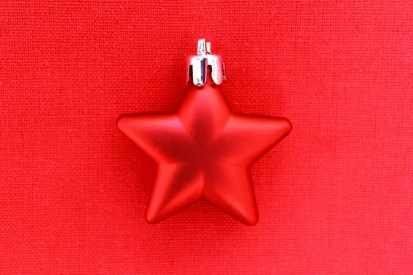 Piros karácsonyi csillag — Stock Fotó