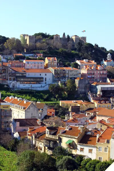 Castillo de San Jorge Castillo, Lisboa, POrtugal — Foto de Stock