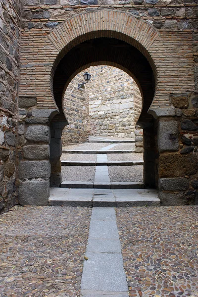 Detalhe de um dos portões de Toledo, Espanha — Fotografia de Stock