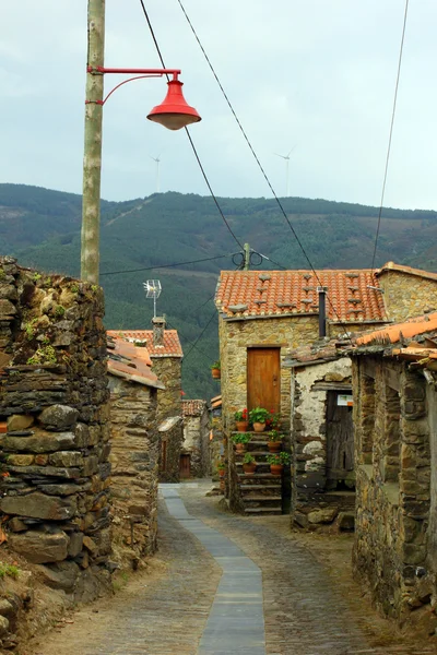 Détail d'une vieille maison schiste — Photo