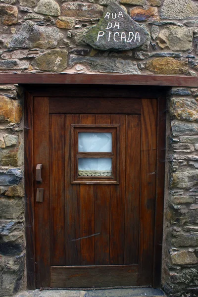 Détail d'une porte en bois — Photo