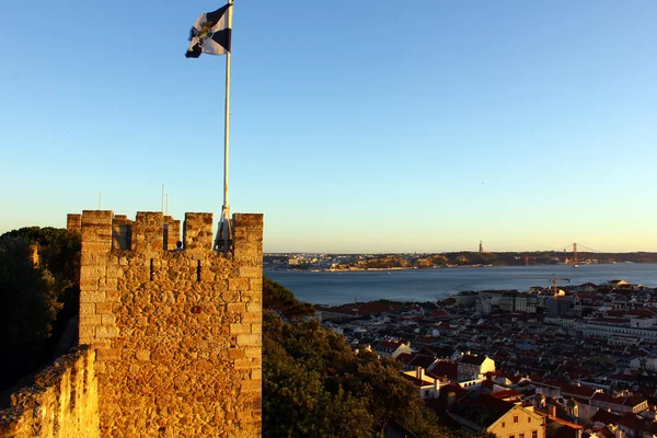 Castillo de San Jorge Castillo, Lisboa, POrtugal — Foto de Stock