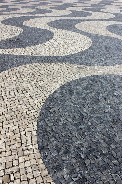 Calcada portuguesa, πορτογαλική πεζοδρόμιο — Φωτογραφία Αρχείου