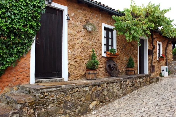 Dettaglio di una strada di un antico villaggio portoghese — Foto Stock