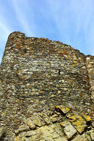 Detail einer Burgmauer — Stockfoto