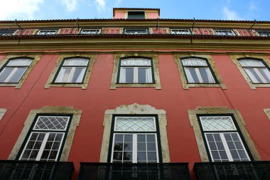 detay bazı eski binalar, lisbon, Portekiz