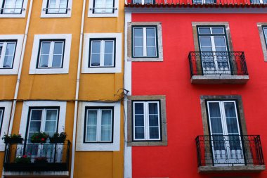 detay bazı eski binalar, lisbon, Portekiz