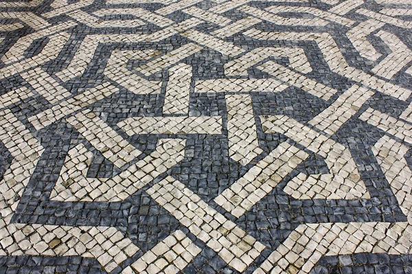 Calcada portuguesa, portugisiska trottoaren — Stockfoto