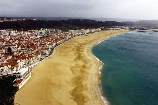 Vista su Nazare in Portogallo — Foto Stock