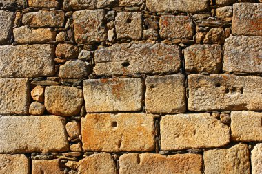 Taş duvarın ayrıntıları