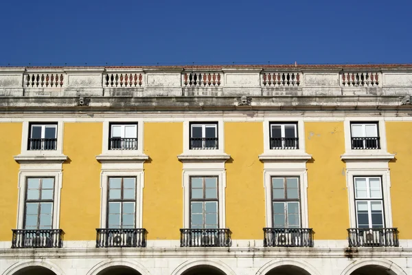 Prédios da Praça do Comércio, Lisboa, Portugal — Fotografia de Stock