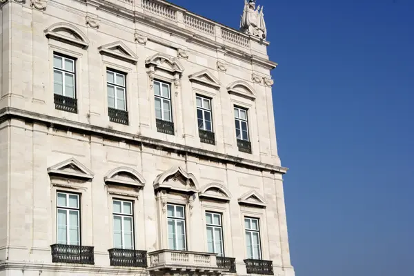 Kommerz quadratische gebäude, Lissabon, portugal — Stockfoto