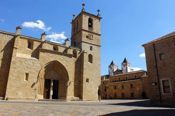 卡塞雷斯、 卡塞雷斯、 西班牙的大教堂 — 图库照片
