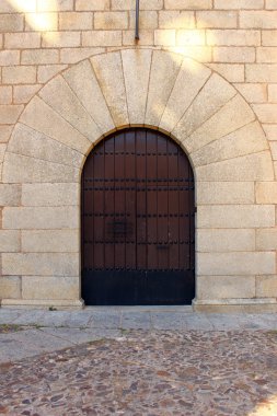caceres, İspanya kapıda detay