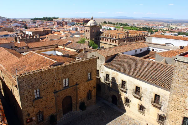 Wereld erfgoed caceres at Spanje — Stockfoto