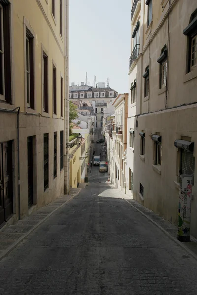 Detalle de una calle, Lisboa, Portugal — Foto de Stock