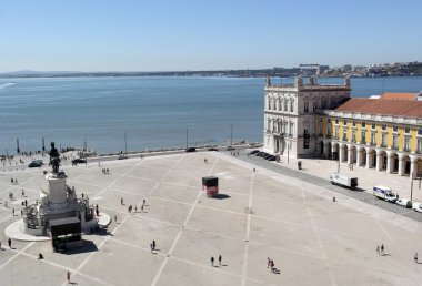 Commerce square, lisbon, Portekiz