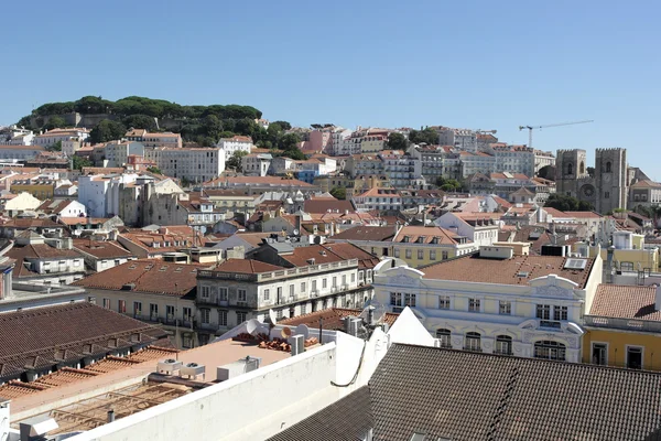 Slottet saint george, Lissabon, Portugal — Stockfoto