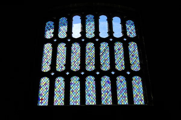 Detail van een glas in lood — Stockfoto